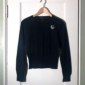 SILKS black crop sweater